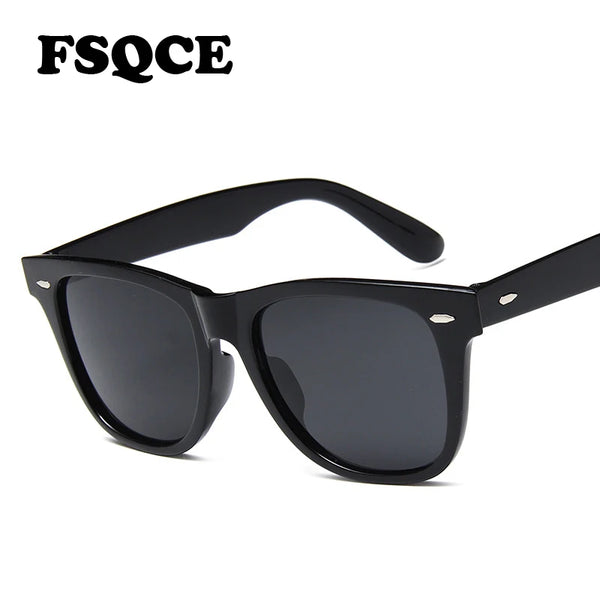 Fsqce 2021 óculos de sol quadrados feminino/masculino moda colorido espelho óculos de sol senhora condução tons masculino óculos de sol uv400